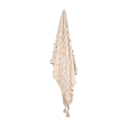 Manta Lia Throw 100% algodón natural 130x170cm