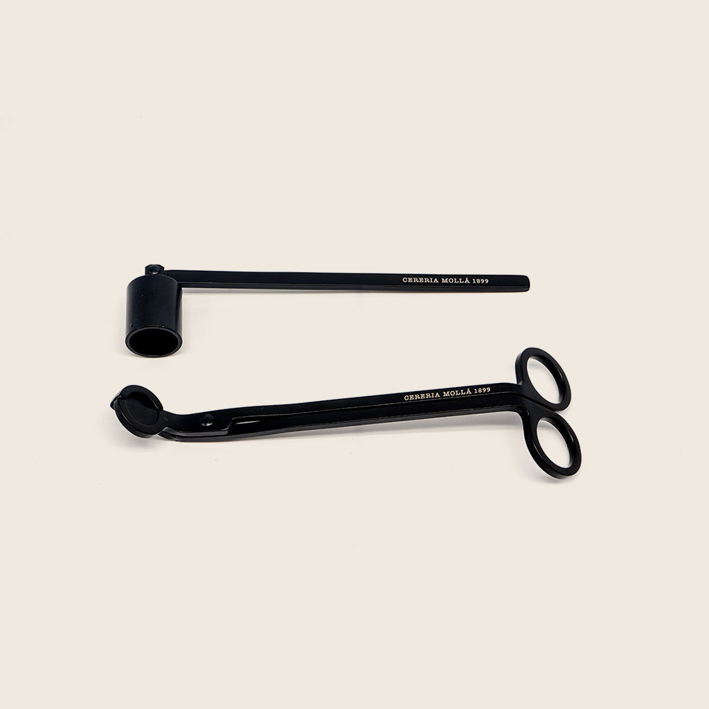 Set Tijeras corta mechas + Campana apagavelas Cereria Mollá