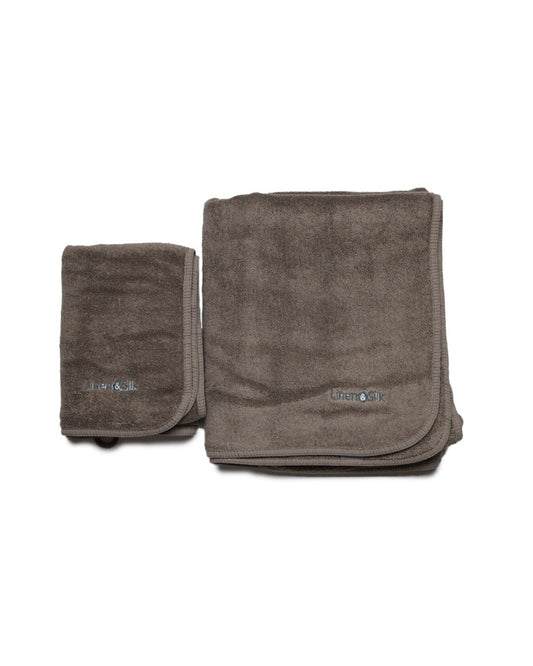Pack de Toallas Bucle de algodón marrón